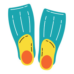 Diving Fins Icon Design. Vector Design © talang