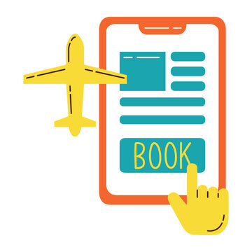 Fight Booking Icon Design