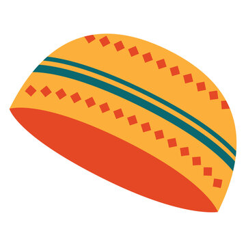 Muslim men's hat icon design