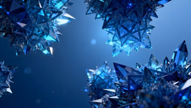 Blue Crystal Structures in Space