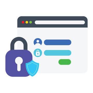 Account login icon design. Vector Desain