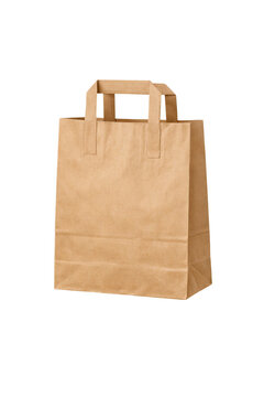 paper bag isolated on white