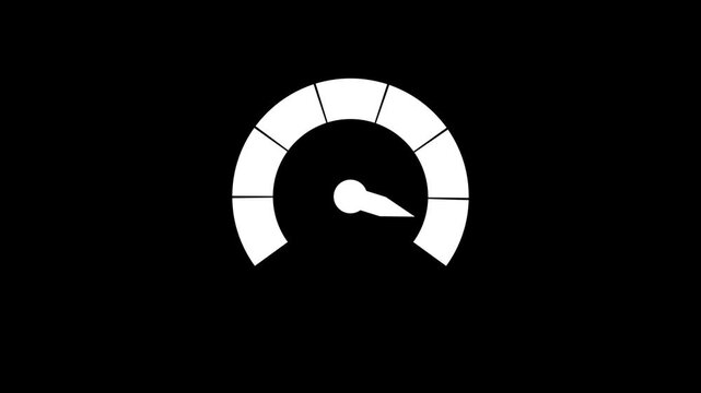 speedometer speed. waiting screensaver. 4K video illustration.black  background