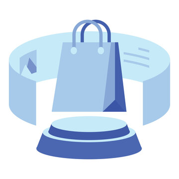 Virtual Reality shopping icon design
