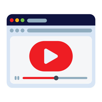 Web Video streaming icon design