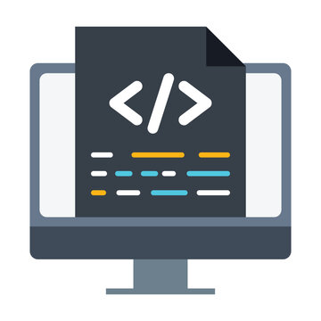 Coding icon design. Vector Design