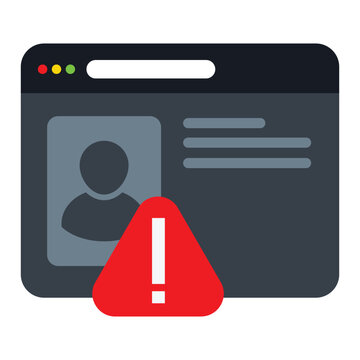 Account banned icon design. Vector Design