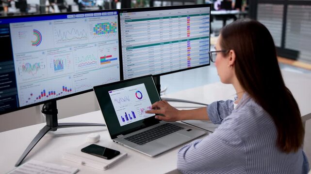 Data Analyst Studies Dashboard Carefully
