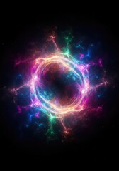 Fototapeta premium Abstract mystical energy field background featuring vibrant cosmic light layers, perfect for spiritual and meditative design projects, Light, Spiritual, Magic