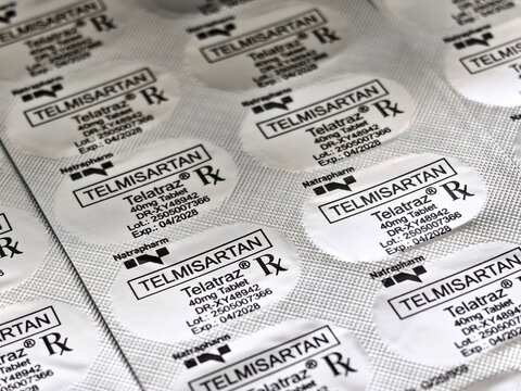 Telmisartan Telatraz 40 mg angiotensin receptor blocker used to treat hypertension and reduce cardiovascular risk