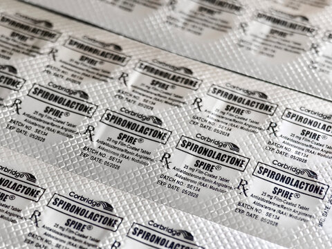 Spironolactone Spire 25 mg diuretic aldosterone antagonist used to treat hypertension edema and heart failure