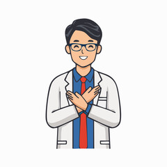 Fototapeta premium Doctor with Crossed Arms