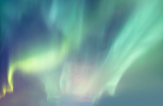 Northern lights or Aurora borealis in the sky - Tromso, Norway