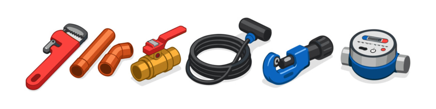 Plumbing Tools and Equipment Set