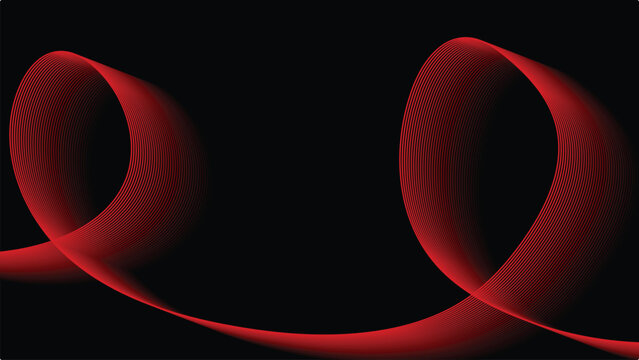 Here&rsquo;s a professional, SEO‑optimized metadata set for your uploaded Abstract red ribbon loop illustration, aligned with your minimalist, geometric, and vibrant portfolio themes: