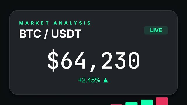 Live Cryptocurrency Market Analysis: Bitcoin Price Fluctuation and Trading Data.