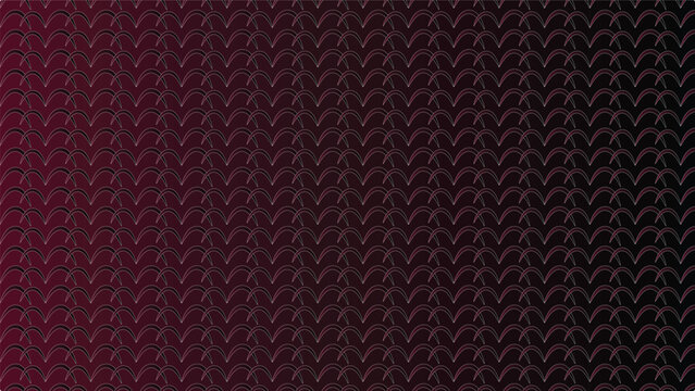 Abstract red and black V‑line gradient pattern illustration, modern vector design with curved symmetry and optical depth