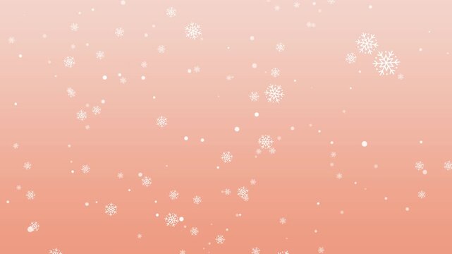エフェクト 雪が降る オレンジ色