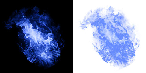 blue flame smoke png transparent background effect, glowing blue fire abstract png transparent background, energy smoke flame overlay png transparent background © PNG Craft