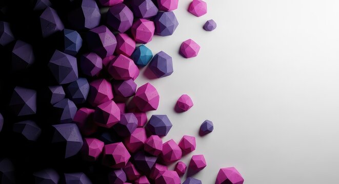 Abstract composition showing an uneven distribution of dark and light geometric forms, creating visual tension and dynamic imbalance, shape, background, irregular