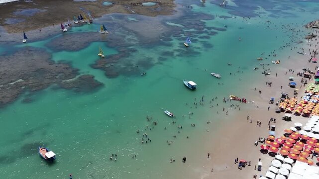 Praia de Porto de Galinhas, em Pernambuco, Brasil
