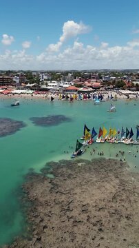 Praia de Porto de Galinhas, em Pernambuco, Brasil