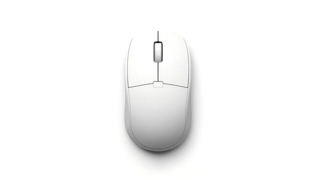 Computer mouse isolated
