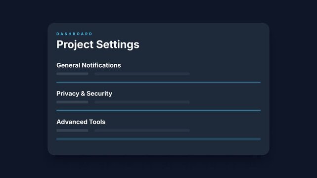 Navigating Project Settings: A Comprehensive Guide to Interface Options.