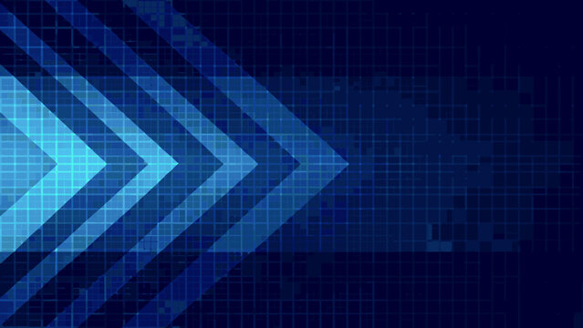 abstract blue arrow background with a grid pattern and technological aesthetic high quality professional detailed modern elegant stylish