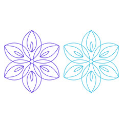 Fototapeta premium Luxury Mandala Collection isolated on White