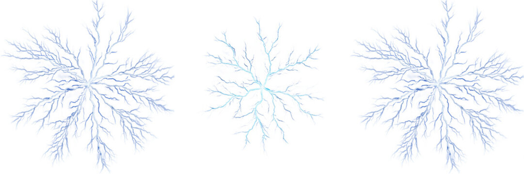 Electric Lightning Strike Bolt PNG Graphic, Transparent Blue Electrical Discharge Flash Storm Weather Effect Element