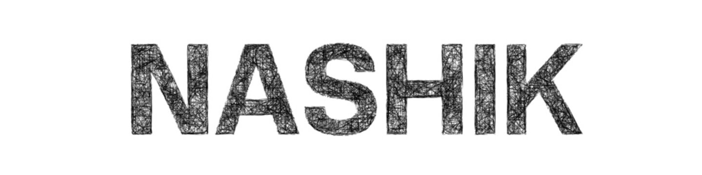 Sketch Nashik text design element