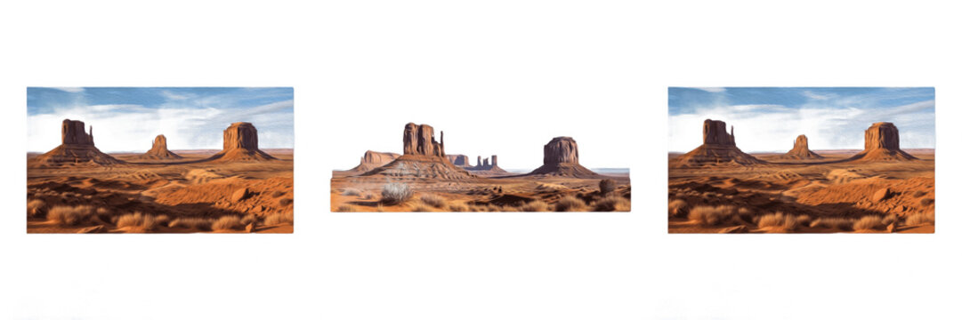 Desert Mesa Landscape Horizon View PNG - Arizona Utah West Travel Nature Rock