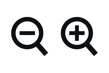 Obraz premium plus minas zoom in out icon vector illustration design