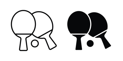 Fototapeta premium Ping pong icon symbol vector set. Design Illustrations