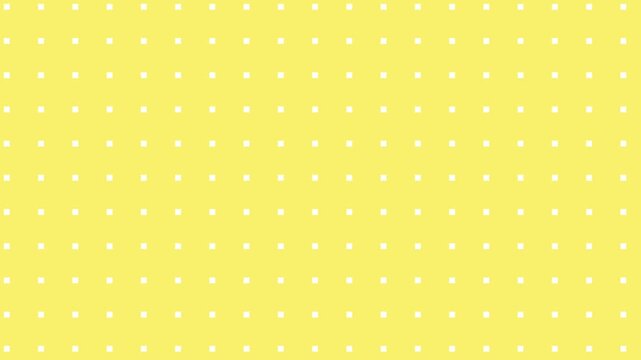 yellow background video with seamless pattern of small moving squares
