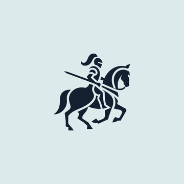 Knight on Horse Logo