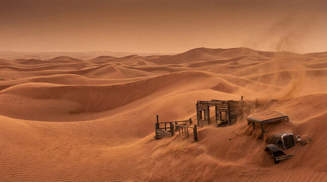Desert where sand itself moves burying everything hours dramatic landscape photography nature s power stunning visual
