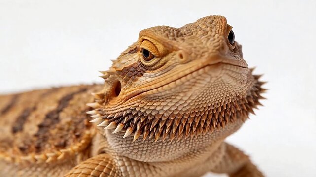 Closeup of a bearded dragon