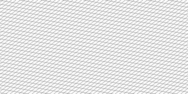 Seamless basketball net pattern, black and white geometric wire texture, abstract fishnet design for sports background. Flat vector illustration isolated on white background.