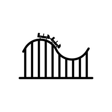 Growth and Decline Chart Performance Icon for Mobile App and Web Design. Vector Illustration, eps10.