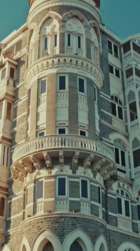Mumbai, India. General View On Taj Mahal Palace Is Heritage, Five-star, Luxury Hotel In Colaba Area Of Mumbai Situated Next To Gateway Of India. Finest Hotel In East. Every Day Life Of India. Busy
