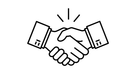 Obraz premium Two hands clasped in a firm handshake symbolizing partnership and agreement in a professional setting.