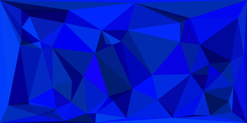 Obraz premium abstract blue triangles vector background