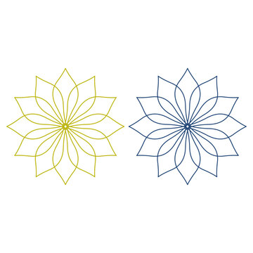 Luxury Spa Ayurveda Sign Symbol Logo Vector