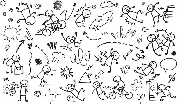Horizontal Background of Public Safety and Accident Warning Icons
