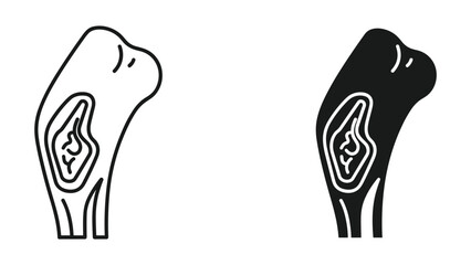 Obraz premium Vector illustration of a human ear in black and white on a white background for medical or educational use
