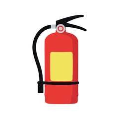 Obraz premium Illustration of a portable fire extinguisher for putting out fires and preventing fire damage