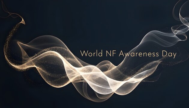 World Neurofibromatosis Awareness Day concept with abstract light waves