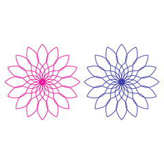 Fototapeta premium Luxury Ornamental Mandala Sign Symbol Logo Vector